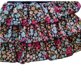 Indifferent  completo floreale gonna a balze e t-shirt con brillantini cod.31332-331