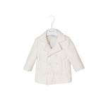 cappottino di panno colore panna per neonato di klaiadì