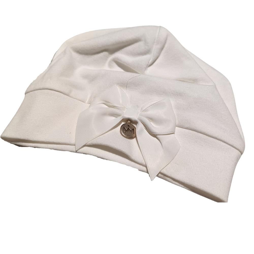 cappello bianco con fiocco gymp