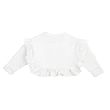 VICOLO  felpa bianca con rouche laterali cod.3141f0667