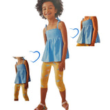 Street Monkey completo due pezzi top celeste e leggins giallo tema caramella 243050