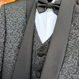 EDY FERRETTI LUXURY SMOKING DAMASCATO NERO 5 pz. cod. FE2404