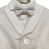 Edy Ferretti Luxury completo battesimale total white a microfantasia cod  fe2410n