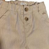 Gymp   pantalone beige e bianco rigato cod. 4103269-98