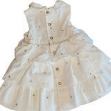 Gymp abito a balze bianco e oro con cuori cod .4713239