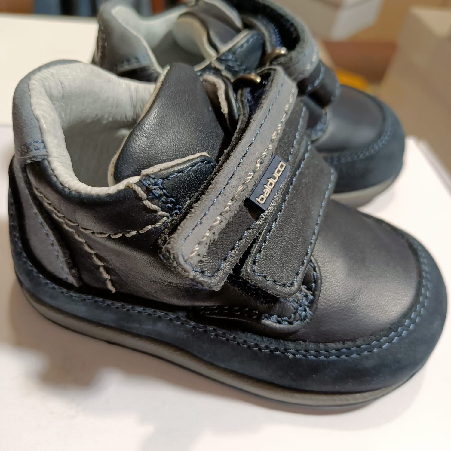 BALDUCCI primi passi in VERA PELLE GRIGIO