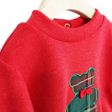 Klaiadi' completo con orsetto rosso e tartan neo/bimbo cod KD12192B