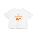Y-CLU' t-shirt bianca con ciliegie cod.YB17463