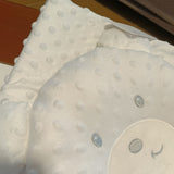 Nazareno Gabrielli copertina of-white trapuntata effetto 3D con cuscino teddy