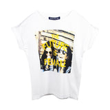 Emporio 88 t-shirt bianca con stampa con ragazze cod.168348R