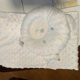 Nazareno Gabrielli copertina of-white trapuntata effetto 3D con cuscino teddy