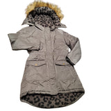 NO WAY MONDAY  parka waterproof grigio con pelliccia maculata cod. s48000