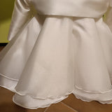 ABITO BATTESIMALE Con volant brillantinati e bolerino incluso