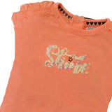 DIRKJE completo multicolour con t-shirt con paillettes e shorts a fantasia