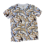 Garcia T-shirt di cotone organico con foglie stilizzate multicolour