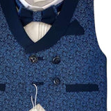 Completo battesimale/cerimonia con gilet damascato