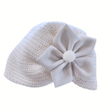 Cappellino panna  con margherita