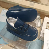 Valentino Minale francesine in ecopelle blu puntinata cod. 017208.1