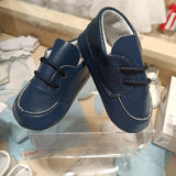 Valentino Minale francesine in ecopelle blu puntinata cod. 017208.1