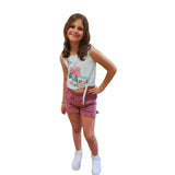 Street Monkey  shorts rosa antico con arricciatura con pizzo cod. 246012