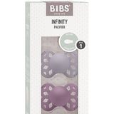 Bibs ciucci farfalle con intarsi all'interno glicine e prugna cod. 265111