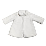 cappotto bianco in pelliccia da bambina ninnaoh