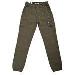 pantalone cargo verde con tasconi laterali