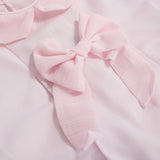 Pagliaccetto rosa con fiocco  centrale