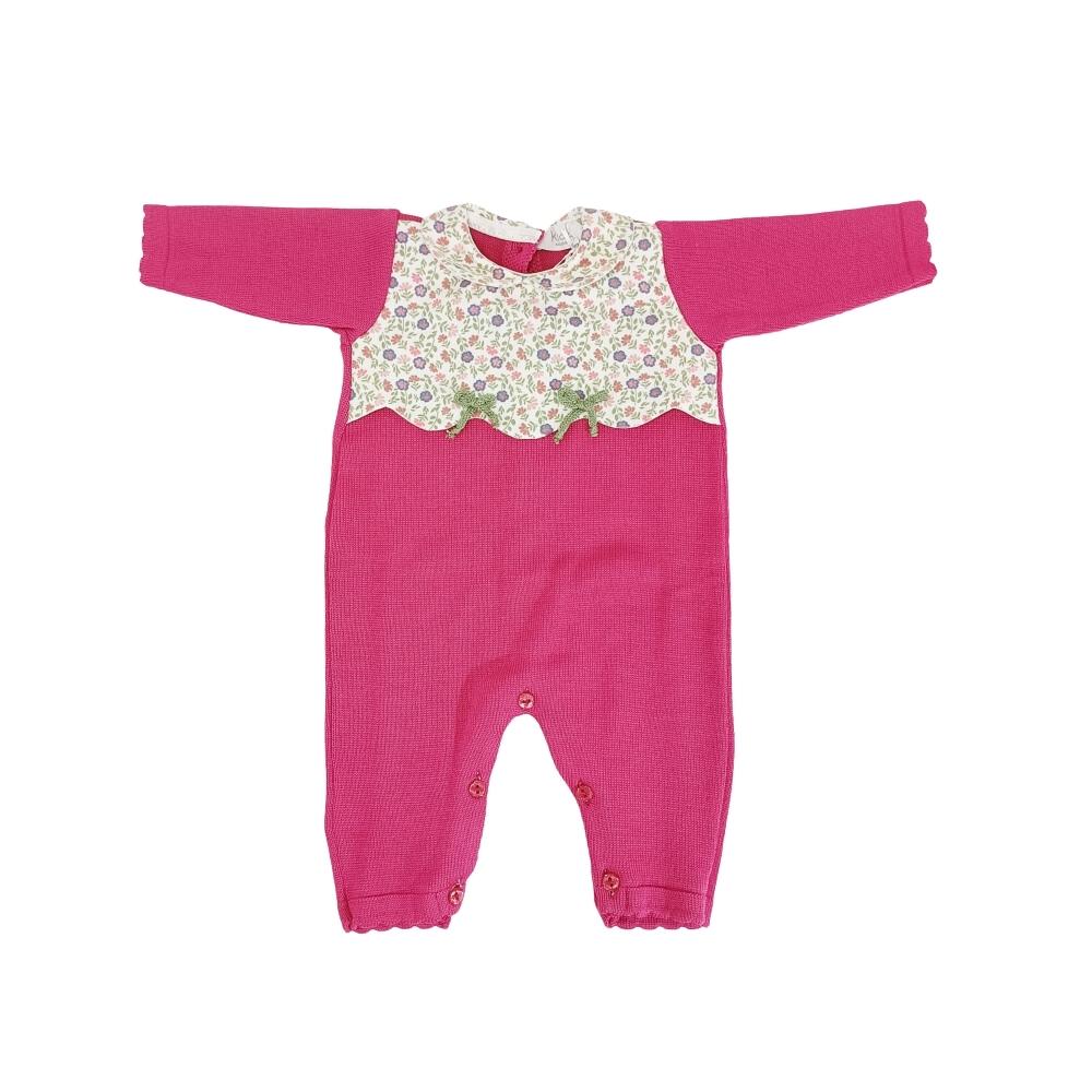 tutina tema fucsia e floreale klaiadì