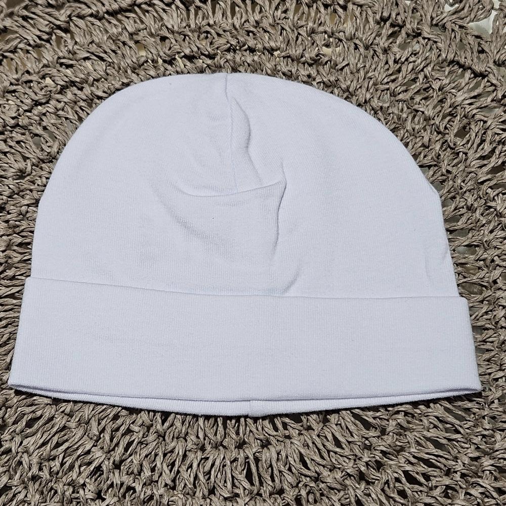 cuffietta per neonato unisex in cotone bianco