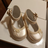 Ballerina di vera pelle champagne interamente lavorata