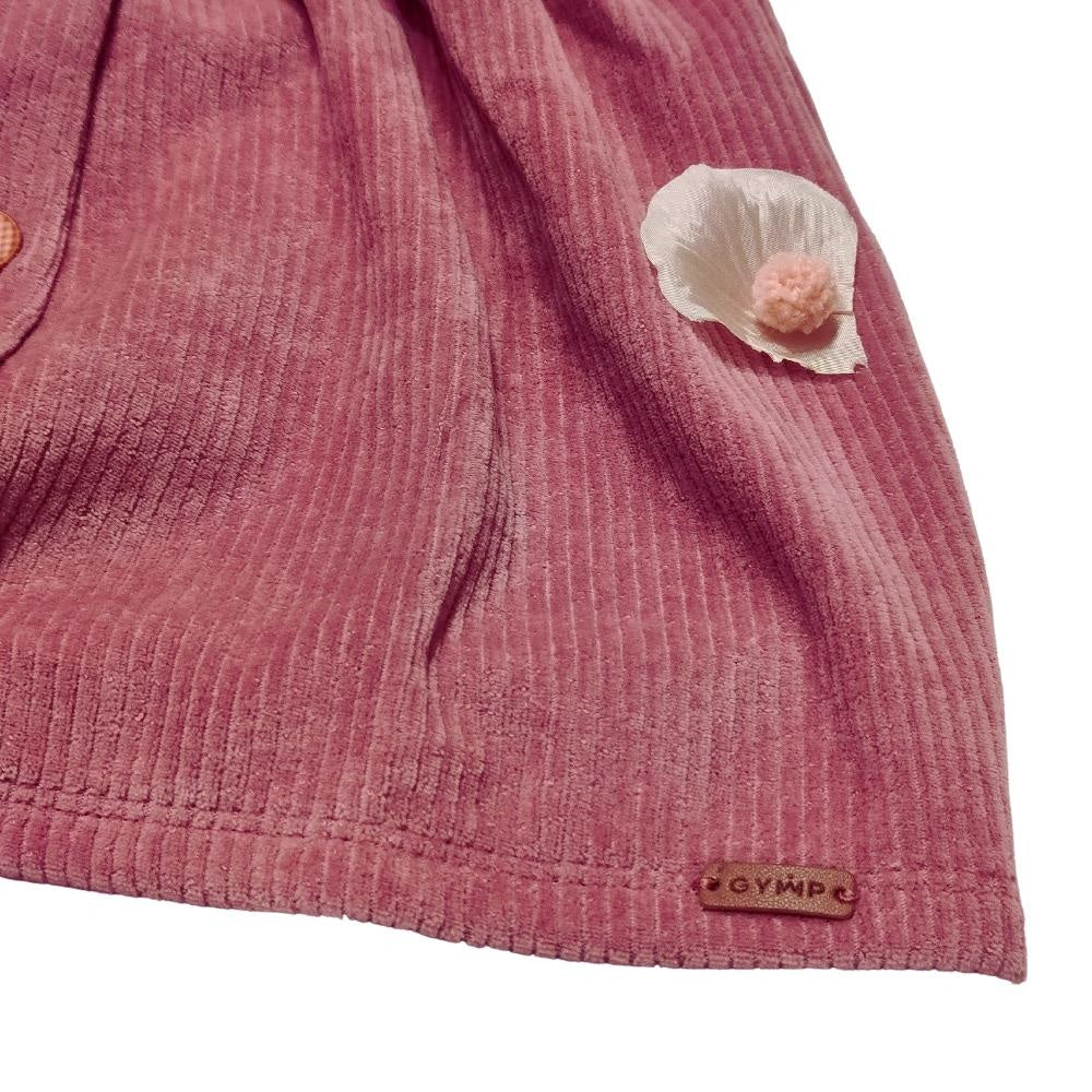 dettagli marca abito velluto cipolla bambina gymp