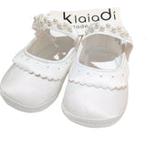 KLAIADI' scarpina con perline sullo strappo   cod.kf144