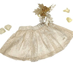 gonna in tulle oro di pizzo per bambina marca gymp