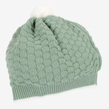 SET DI 4 PZ. misto lana verde con pon pon