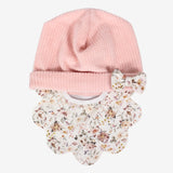 Klaiadì corredino completo bavetta e cappellino tema floreale