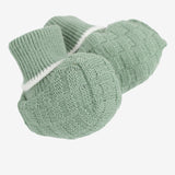 SET DI 4 PZ. misto lana verde con pon pon