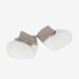 Klaiadì clinico due pezzi  del tema corredino bianco e tortora misto lana teddy