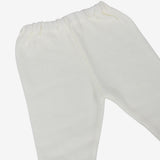 CUORICINO MIO Clinico due pezzi panna e verde con cuoricini misto lana