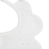 Klaiadì set corredino  bavetta con cuffietta del tema corredino roselline cipolla cod. K147BC