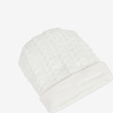 Cappellino panna lavorato