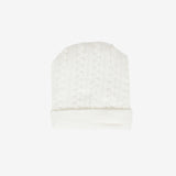 Cappellino panna lavorato