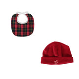 Klaiadì  coordinato natale bavetta e cuffietta cavalluccio