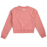 Trussardi felpa dusty rose con scritta in  paillettes cod. tga21096fe