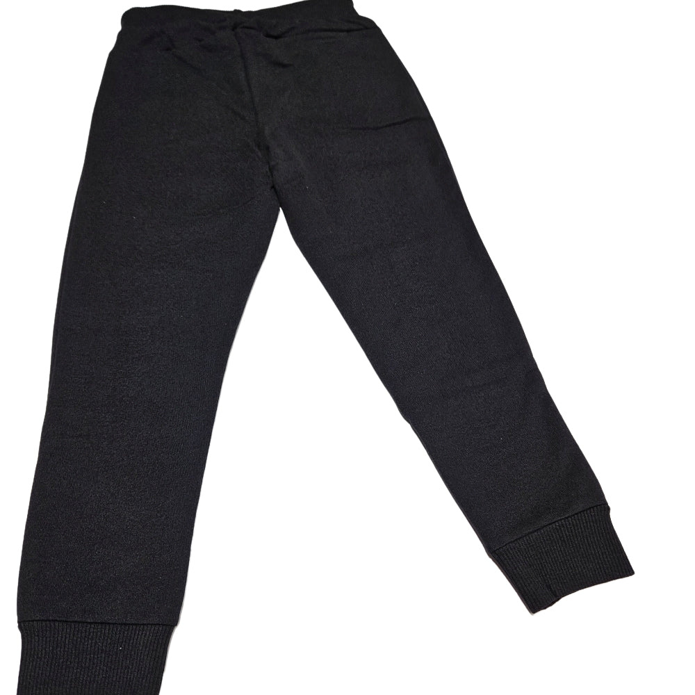 pantalone bambino in caldo cotone nero