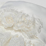 Klaiadì abito battesimale di pizzo con BOLERINO PELLICCIA INCLUSA