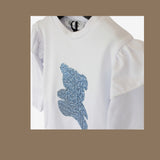 Piccola Lù completo polvere con gonna a pieghe e t-shirt manica lunga con orsetto cod.ML10919
