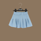Piccola Lù completo polvere con gonna a pieghe e t-shirt manica lunga con orsetto cod.ML10919
